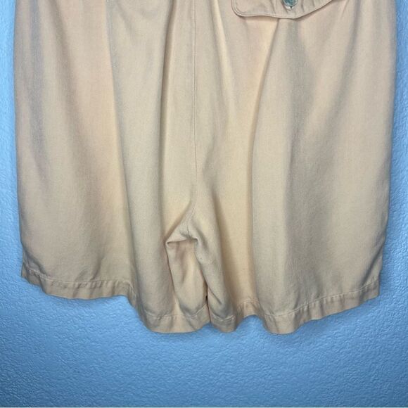 Vintage Tommy Bahama Orange Sherbert Pleated Silk Women’s Shorts Size 10 - Picture 7 of 14